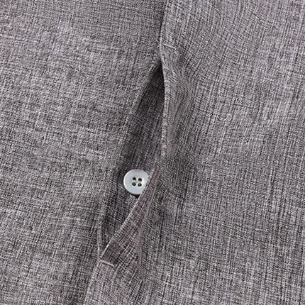 Men's Button Down Shirt Short Sleeve Plain Lapel