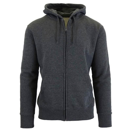Men's Fleece-Lined Zip Sweater Hoodie