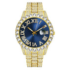 Gold with Blue Face