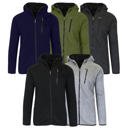 Men's Heavyweight Tech Sherpa Full-Zip Hoodie