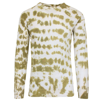 Men's Long Sleeve Tie-Dye Cotton Tee