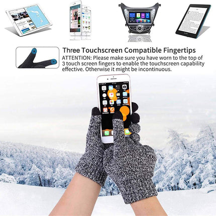 Men's Scaves and Beanie Hat Themal Gloves Set