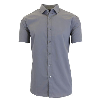 Mens Short Sleeve Dress Shirt