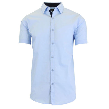 Mens Short Sleeve Dress Shirt