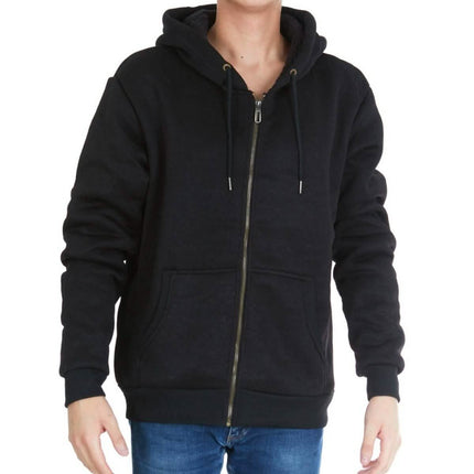 Men's Thick Sherpa Lined Full Zip Hoodie Jackets