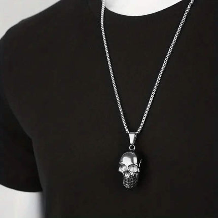 Men's Titanium Steel Skull Necklace