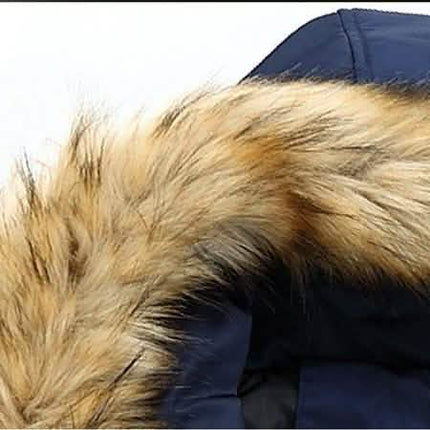 Men's Winter Hooded Down Coat Parkas