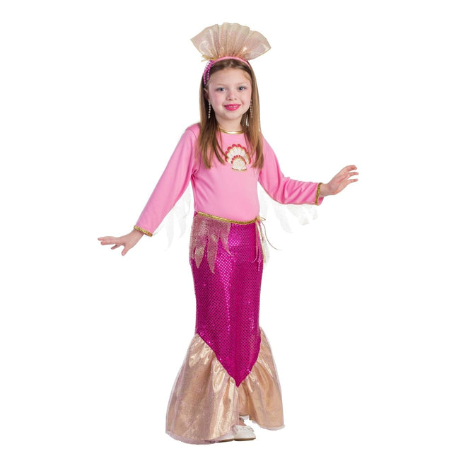 Kids Mermaid Costume with Shimmering Tail, Top and Fantasy Details