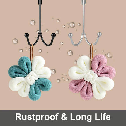 Metal Double Hanging Storage Hooks on Doors