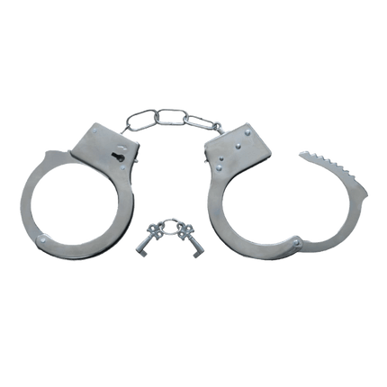 Kids Police Handcuffs Toy – Metal Costume Accessory with Keys for Pretend Play