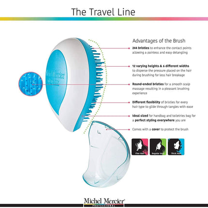 Michel Mercier Travel Size Detangling Brush