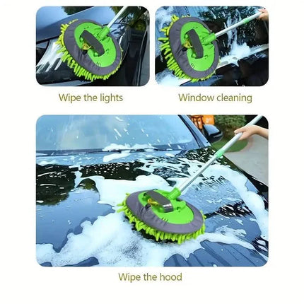 Microfiber Car Wash Brush Mop Kit
