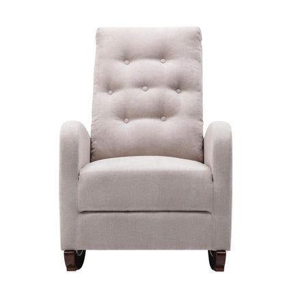 Mid-Century Modern Nursery Rocking Chair Armchair