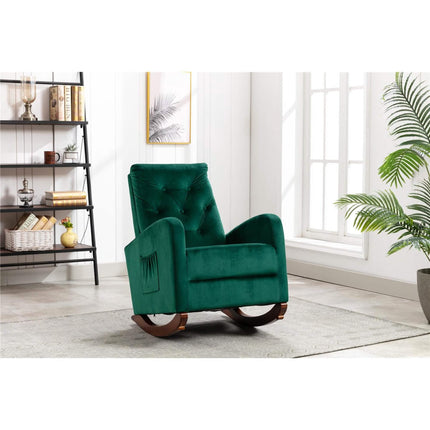 Mid-Century Modern Nursery Rocking Chair Armchair