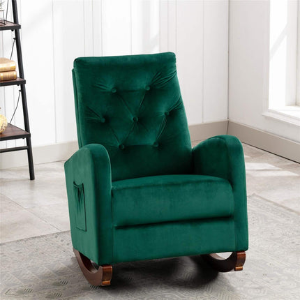 Mid-Century Modern Nursery Rocking Chair Armchair