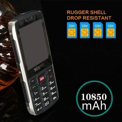 Military Rugged 4 Sim Card High Quality Mobile Cell Phone