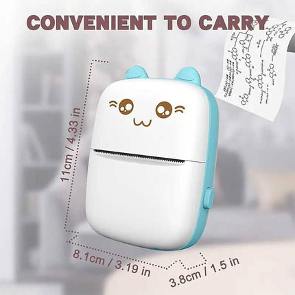 Mini Pocket Wireless BT Thermal Inkless Printer for Smartphones