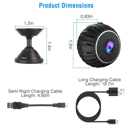 Mini Wireless Camera Wifi IR Night Vision HD 1080P Home Security