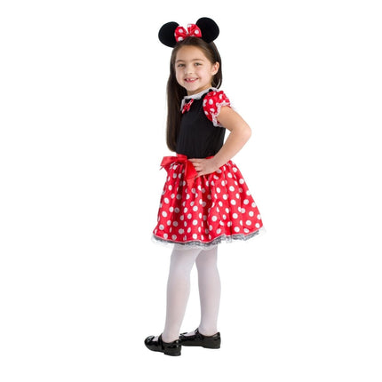 Kids Miss Mouse Costume with Polka Dot Dress, Bow and Character Style