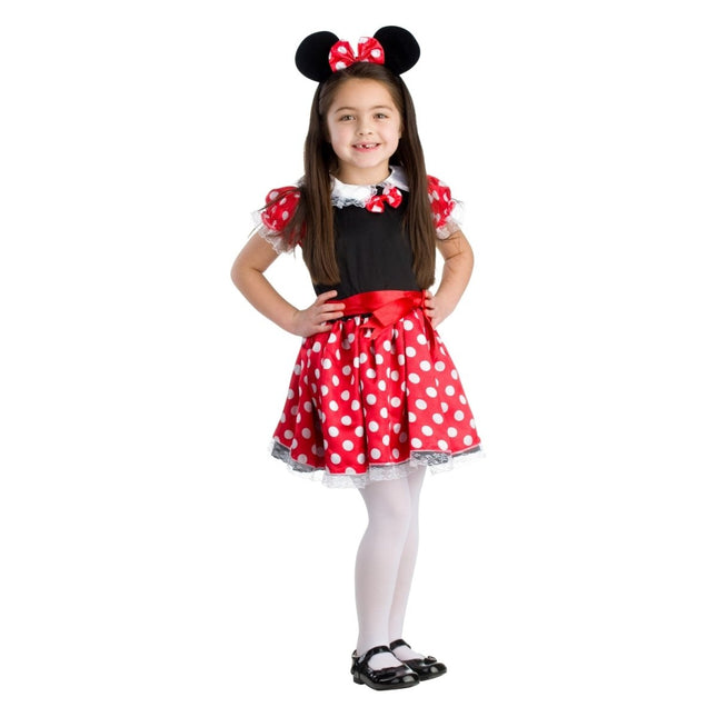 Kids Miss Mouse Costume with Polka Dot Dress, Bow and Character Style