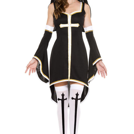 Sinfully Hot Nun Women Costume by Music Legs only at  TeeJayTraders.com