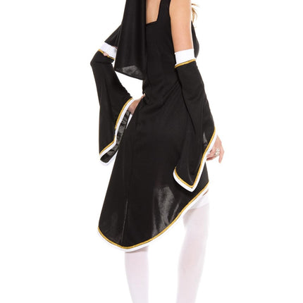 Sinfully Hot Nun Women Costume by Music Legs only at  TeeJayTraders.com - Image 2
