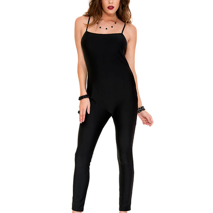Spaghetti Strap Jumpsuit Black by Music Legs only at  TeeJayTraders.com