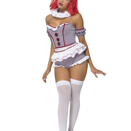 Nightmare Carnival Scary Clown Women Costume by Music Legs Costumes only at  TeeJayTraders.com