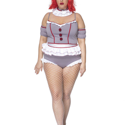 Carnival Scary Clown Plus Size Women Costume by Music Legs Costumes only at  TeeJayTraders.com