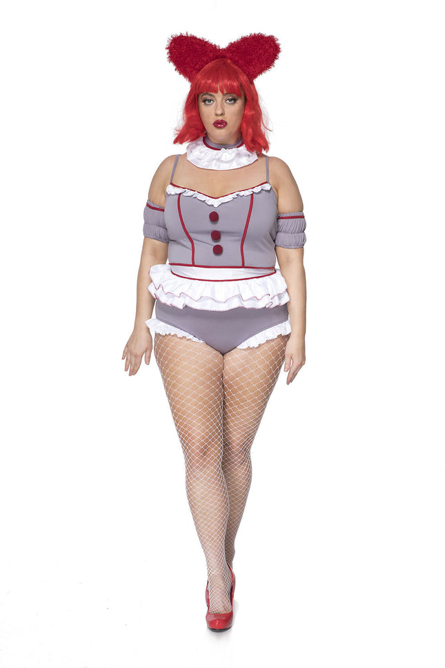 Carnival Scary Clown Plus Size Women Costume by Music Legs Costumes only at  TeeJayTraders.com
