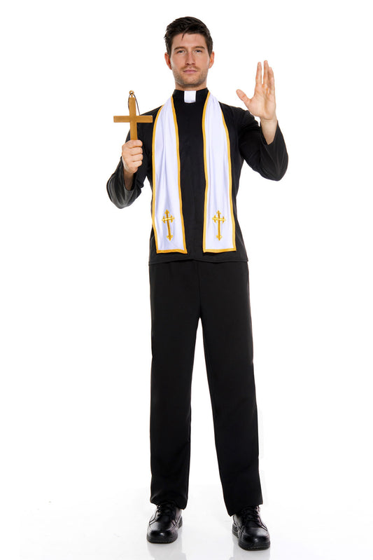 Religious Priest Men Costume by Music Legs only at  TeeJayTraders.com