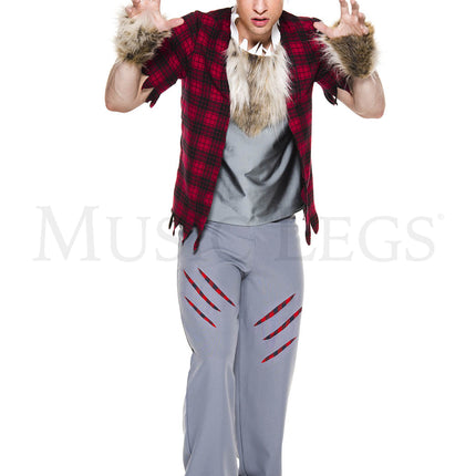 Savage Man Werewolf Costume by Music Legs only at  TeeJayTraders.com