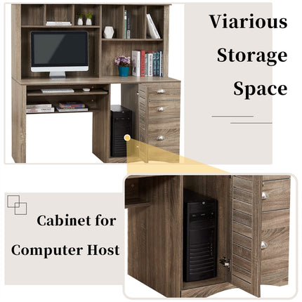 Modern Home Office Desk- 59" Computer Desk Table
