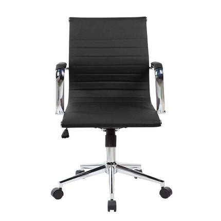 Modern Medium Back Executive Office Chair - Black