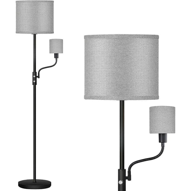 Mother Daughter Floor Lamp with Linen Shade