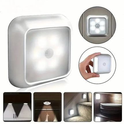 Motion Sensor Night Light, 6 LED Wall Lamp