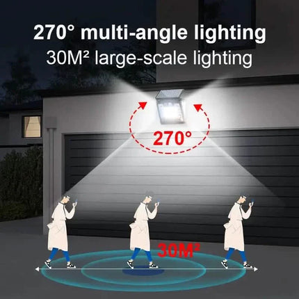 Motion Sensor Solar Street Light - Dusk to Dawn, Energy Efficient LED Lamp
