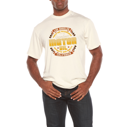 Motor oil Men's Bamboo Viscose/Organic Cotton Short Sleeve Graphic T-Shirt