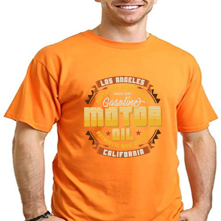 Motor oil Men's Bamboo Viscose/Organic Cotton Short Sleeve Graphic T-Shirt