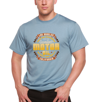Motor oil Men's Bamboo Viscose/Organic Cotton Short Sleeve Graphic T-Shirt
