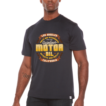 Motor oil Men's Bamboo Viscose/Organic Cotton Short Sleeve Graphic T-Shirt