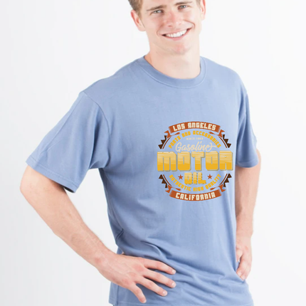 Motor oil Men's Bamboo Viscose/Organic Cotton Short Sleeve Graphic T-Shirt