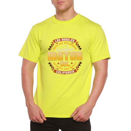 Motor oil Men's Bamboo Viscose/Organic Cotton Short Sleeve Graphic T-Shirt