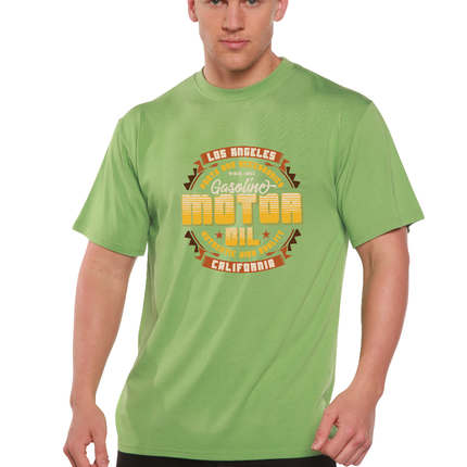 Motor oil Men's Bamboo Viscose/Organic Cotton Short Sleeve Graphic T-Shirt