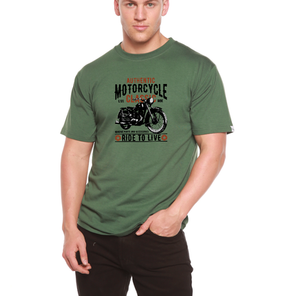 Motorcycle Classic Men's Bamboo Viscose/Organic Cotton Short Sleeve Graphic T-Shirt