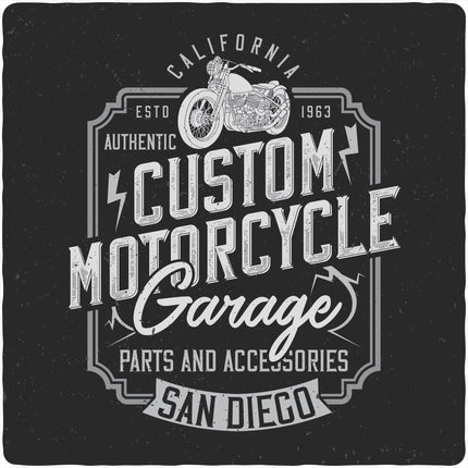 Mototrcycle Garage Men's Bamboo Viscose/Organic Cotton Short Sleeve Graphic T-Shirt