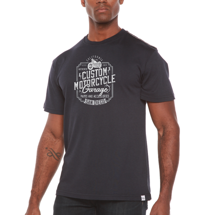Mototrcycle Garage Men's Bamboo Viscose/Organic Cotton Short Sleeve Graphic T-Shirt
