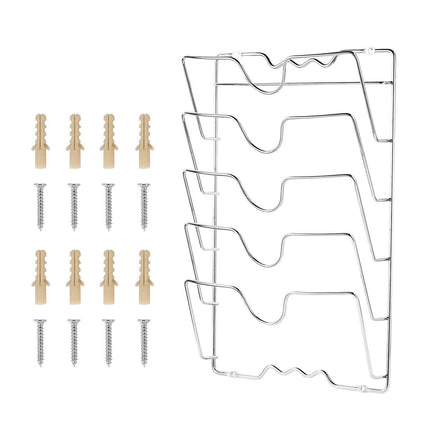 Mounted Pot Lid Rack Pot Cover Organizer