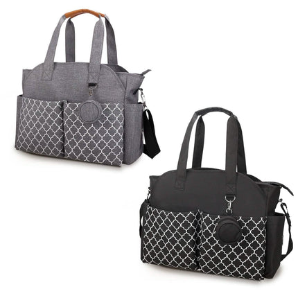 Multifunctional Diaper Changing Tote Bag with Adjustable Messenger Strap