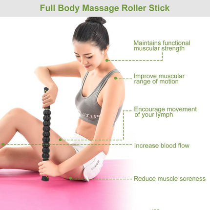 Muscle Roller Massage Stick Body Physical Therapy